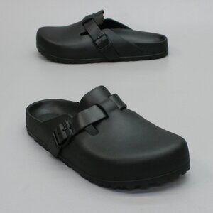 Birkenstock Ladies 38/7 Narrow Boston Eva Black Clogs Sandals Mules Slides Shoes